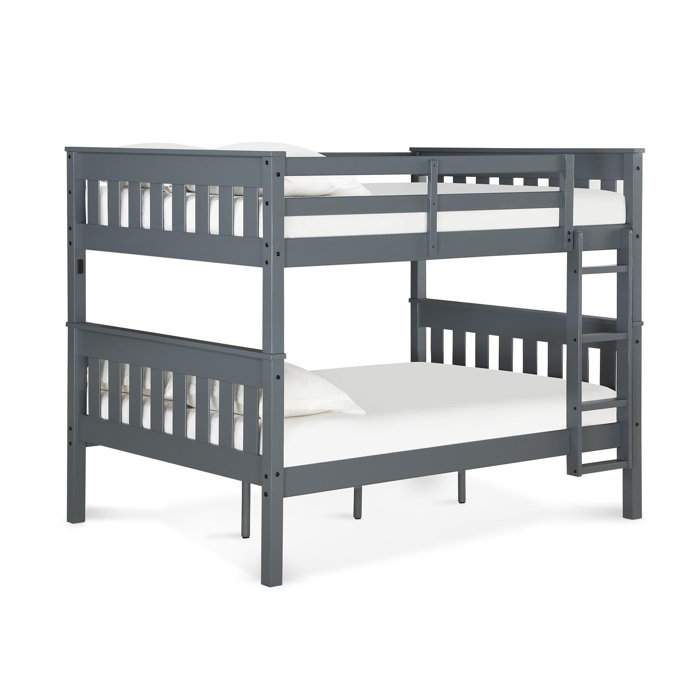 Harriet Bee Almedacheatham Full Over Full Solid Wood Standard Bunk Bed